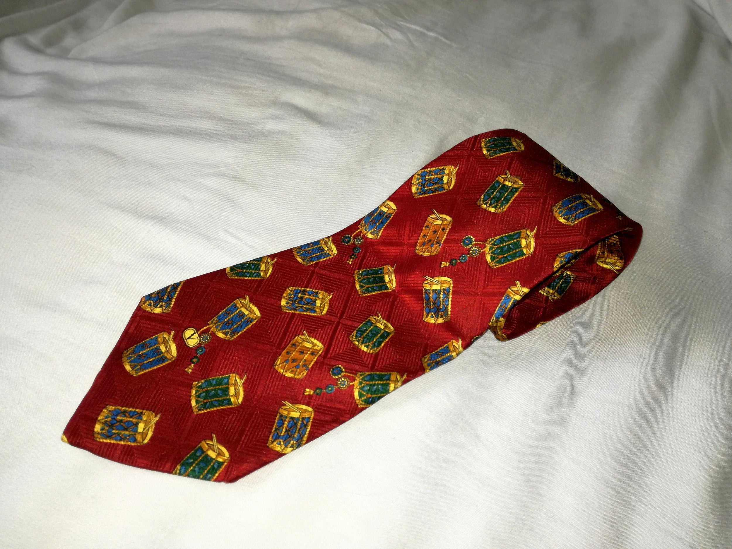 Valentino Cravatte 6185 100% silk red neck tie