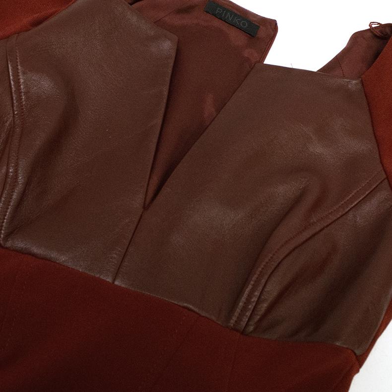 Pinko Burgundy Detail Dress