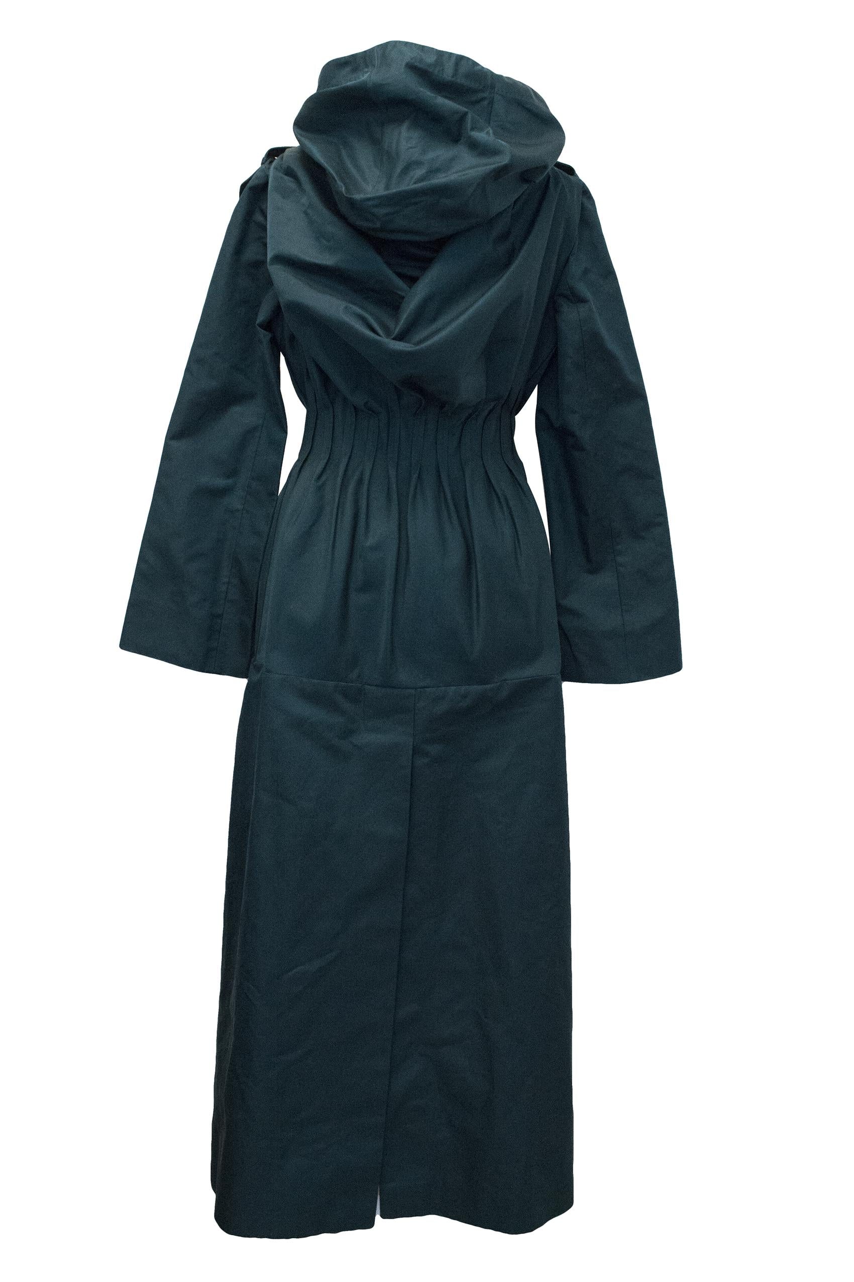 Brioni Blue Long Trench Coat
