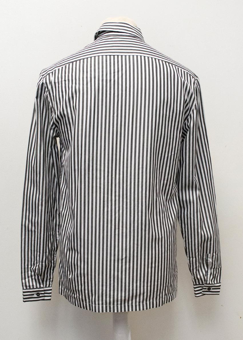 Grey and White pinstripe shirt