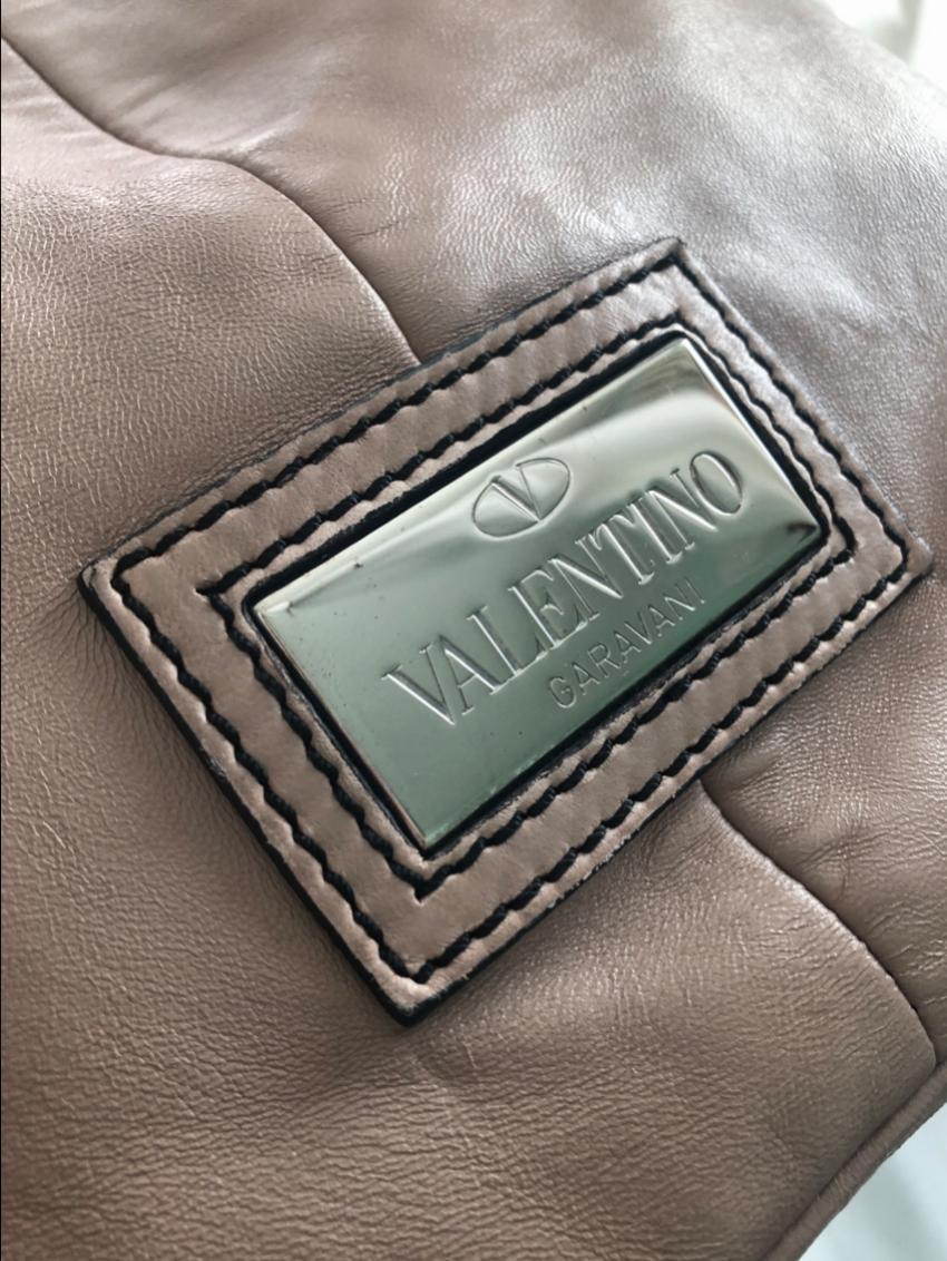 Valentino Pink Nappa Leather Bow Embellished Tote