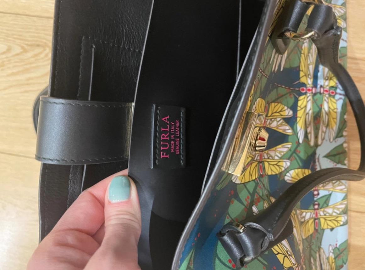 Furla Dragonfly Print Tote