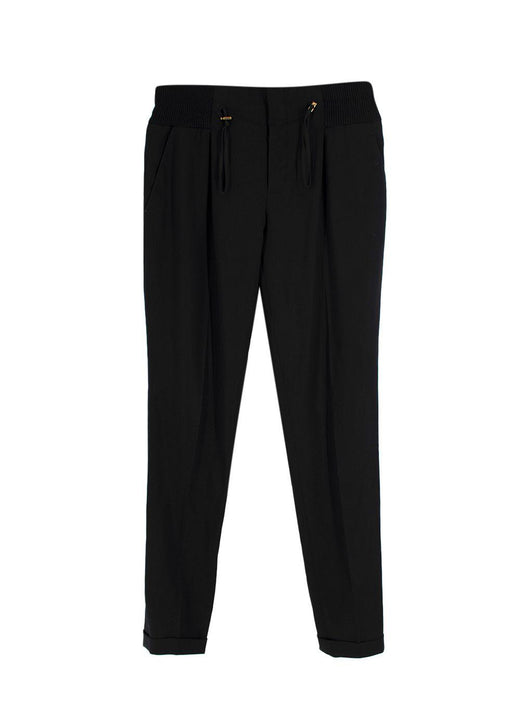 Gucci Black Tapered Leg Wool-blend Trousers