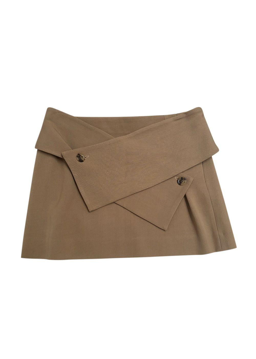 JW Anderson Brown Mini Skirt