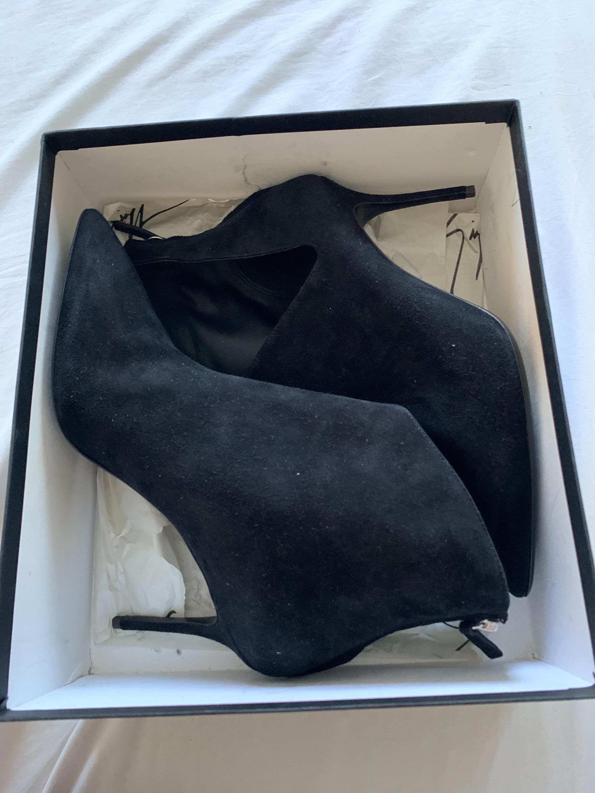 Black Suede Lucrezia Ankle Boots