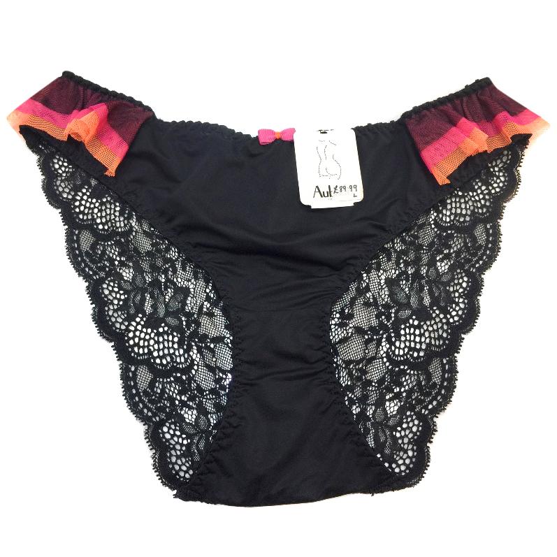 Aubade Black Swan Lace Italian Brief
