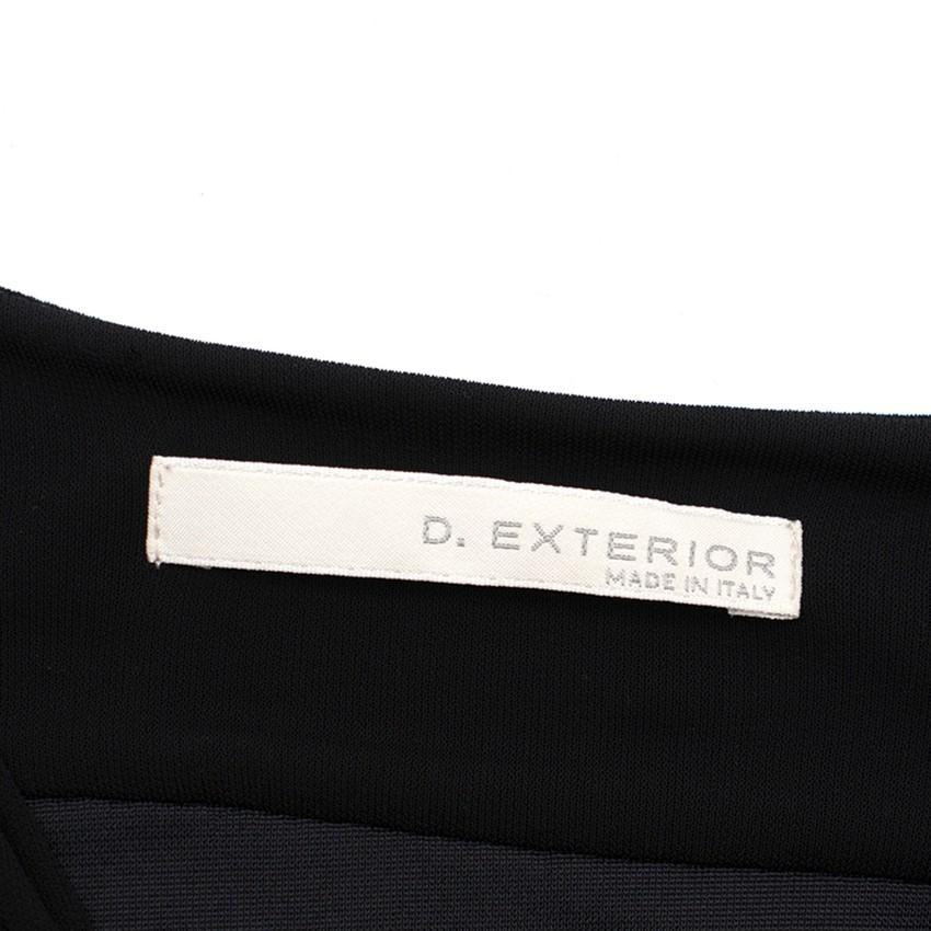 D Exterior Black Ruched Dress