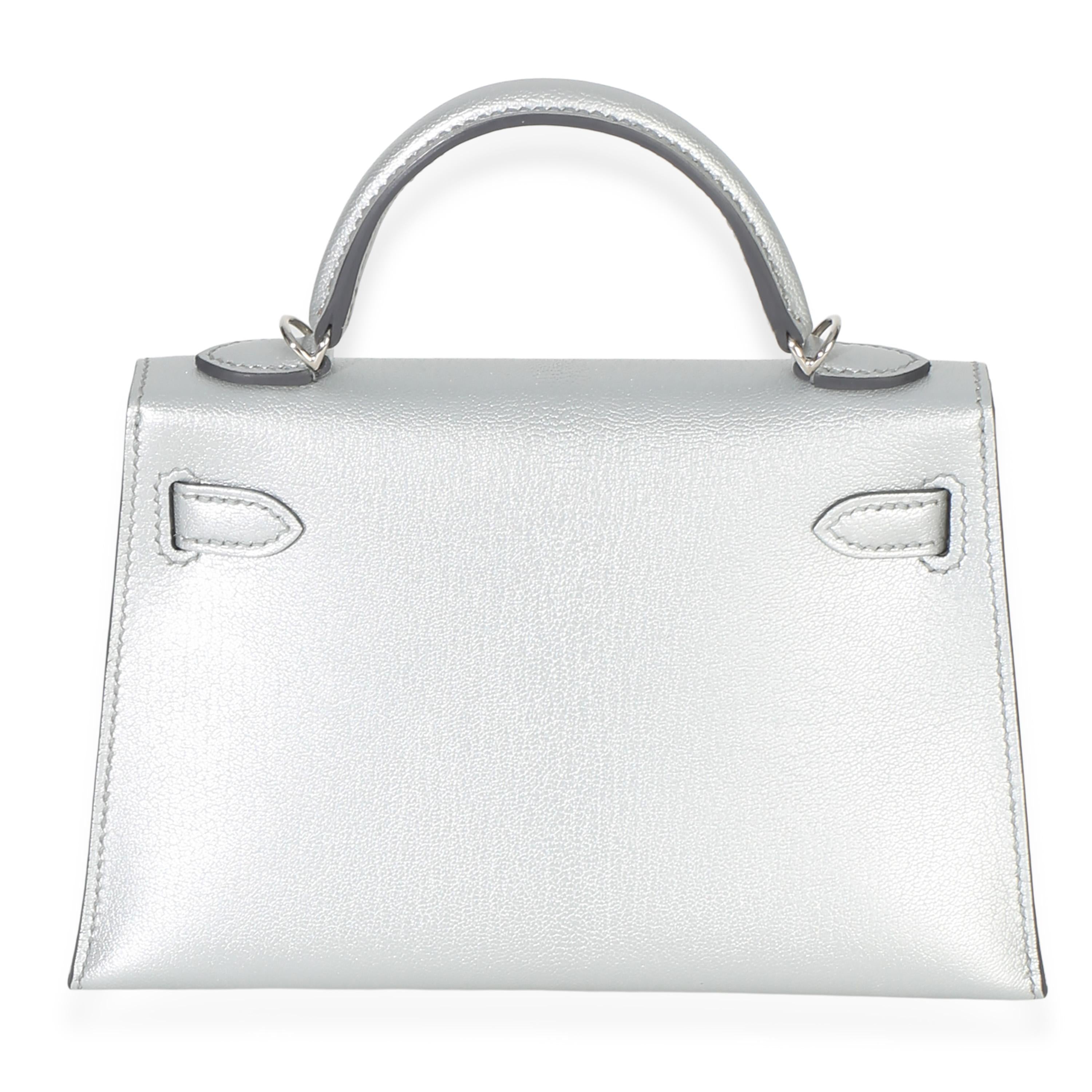Hermès  Chevre Chamkilight Sellier Mini Kelly II 20 PHW