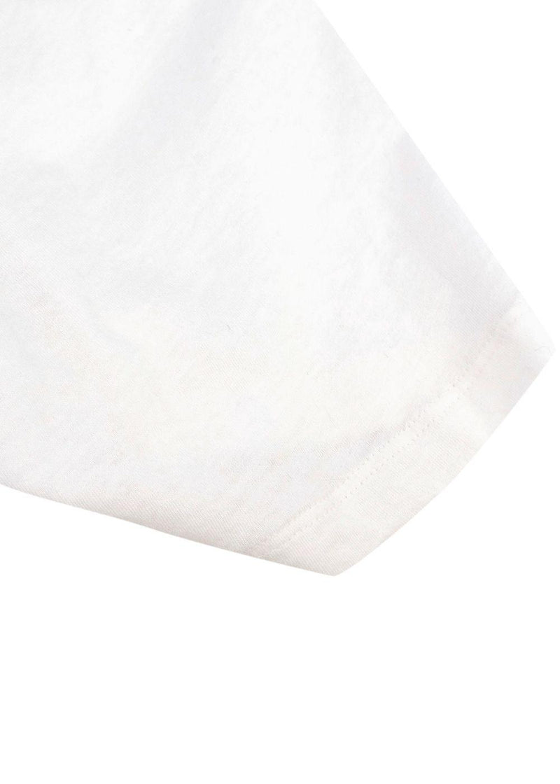 Gucci White Washed Logo Distressed Neckline  T-Shirt