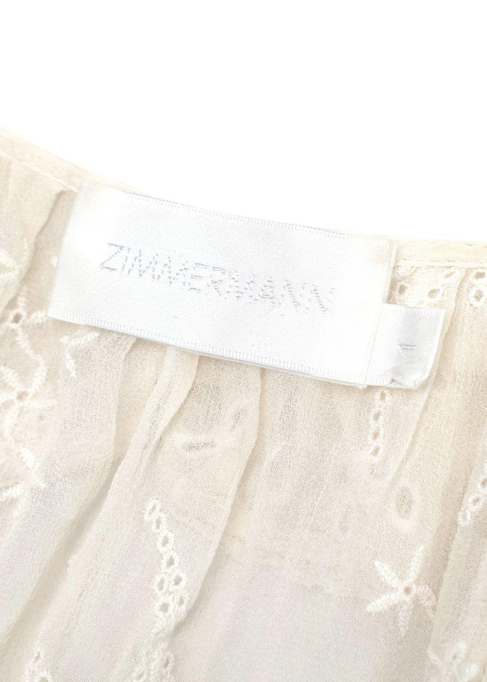 Zimmermann White Lace Midi Dress