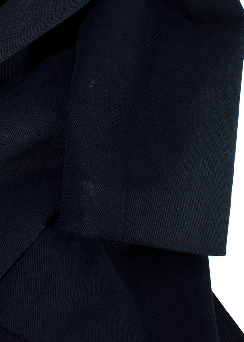 Torrente Navy Cotton Single-breasted Coat