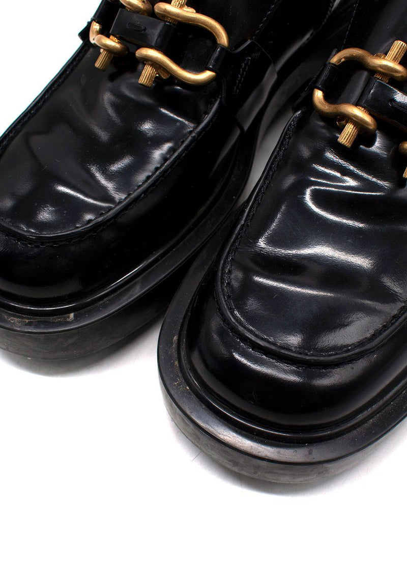 Bottega Veneta Black Monsieur Horsebit Ankle Boots