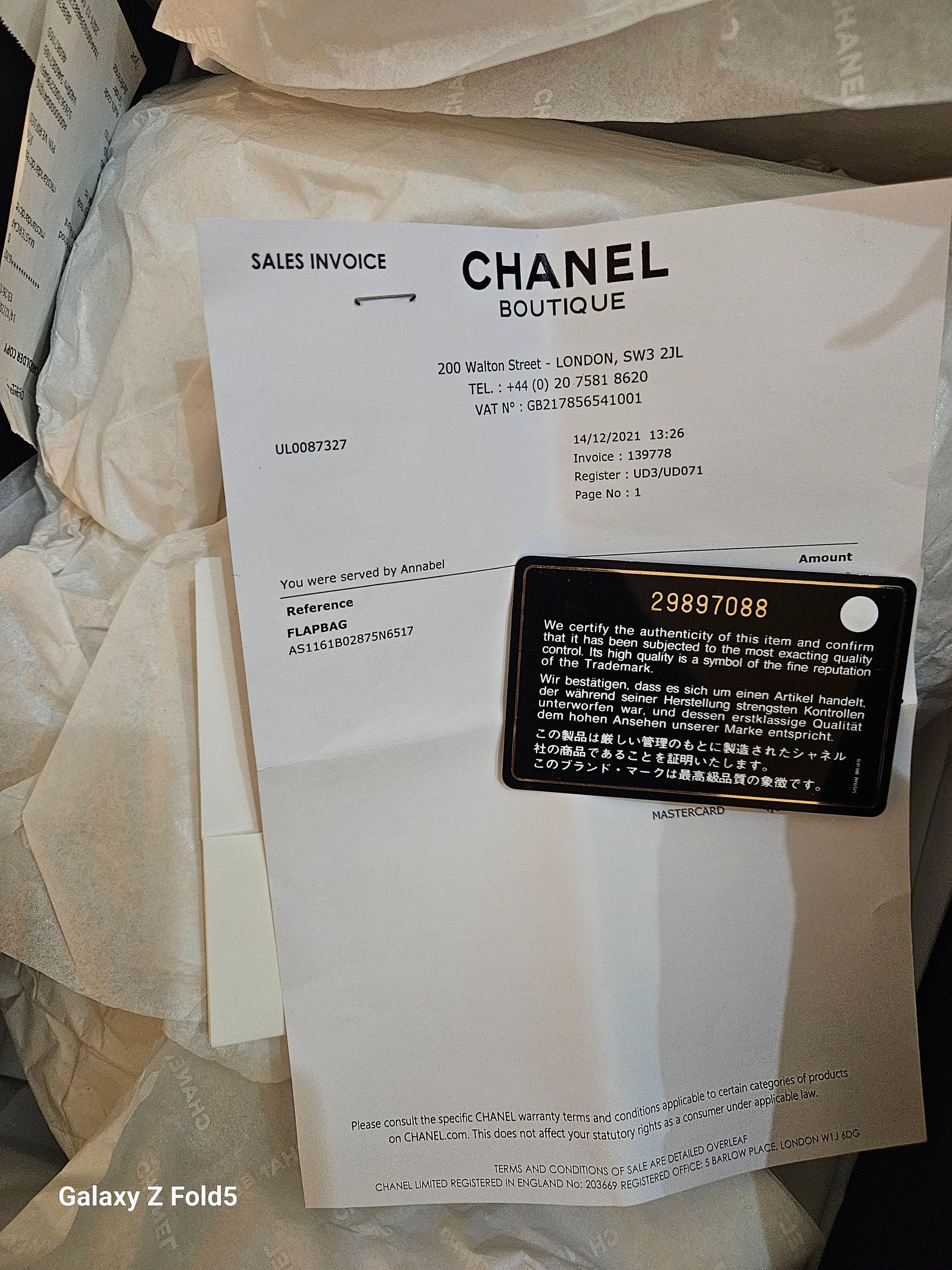 Chanel Navy Blue 19 Large Flap Bag