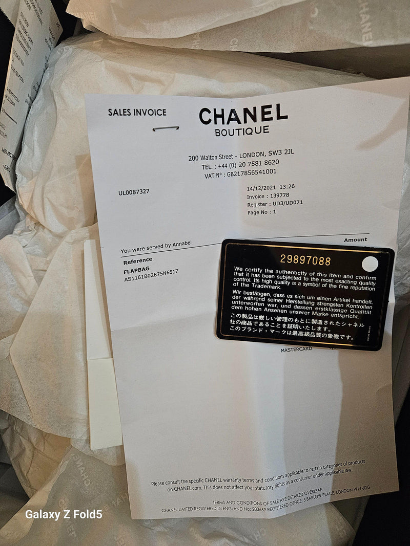 Chanel Navy Blue 19 Large Flap Bag