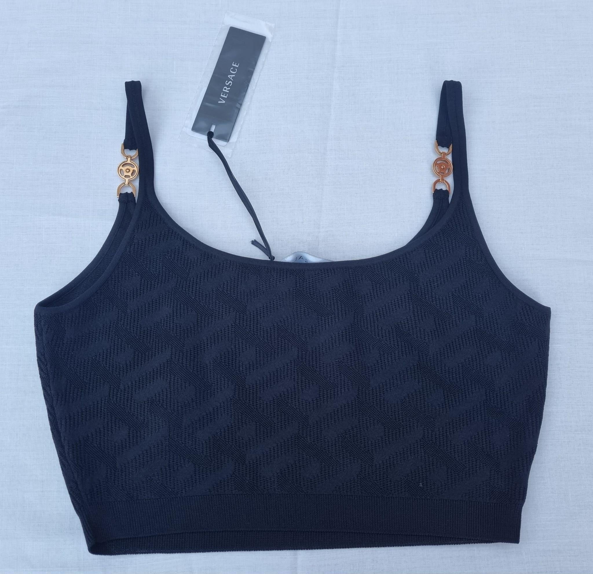 La Greca Medusa Jacquard Crop Top