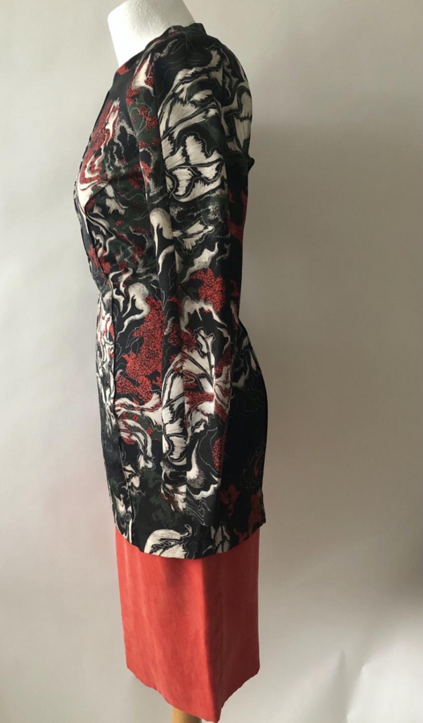 Cedric Charlier Multicoloured Satin Dress