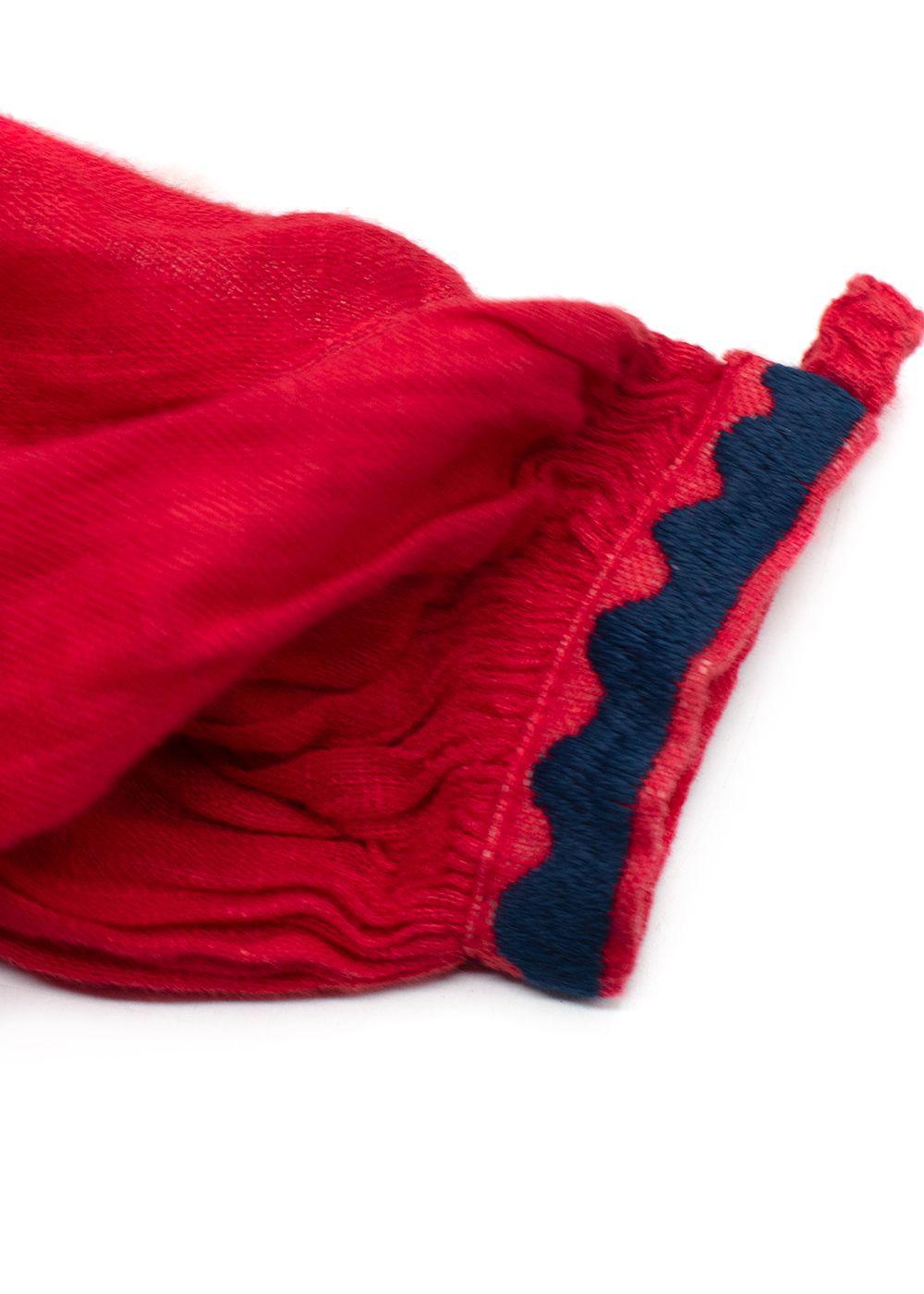 March II Red Embroidered Kaftan with Tassel Detailing