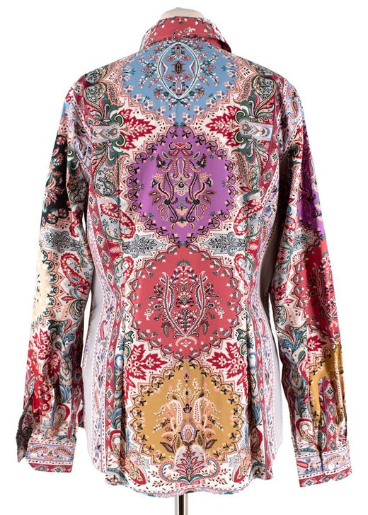 Etro Paisley Print Cotton Slim Fit Shirt