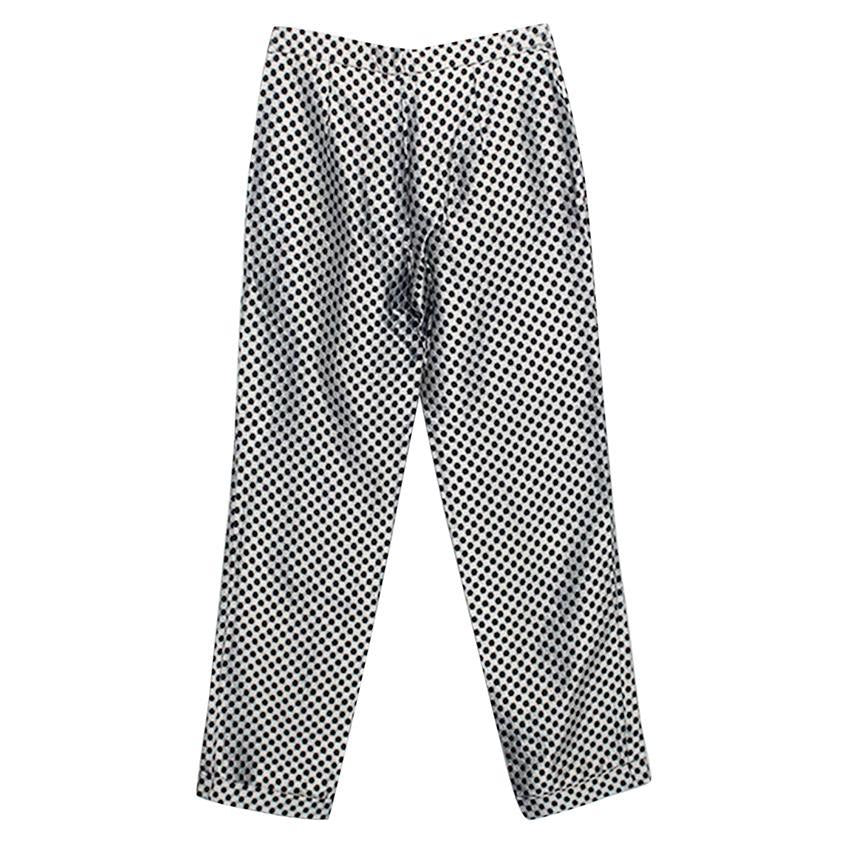 Osman black and silver honeycomb trousers