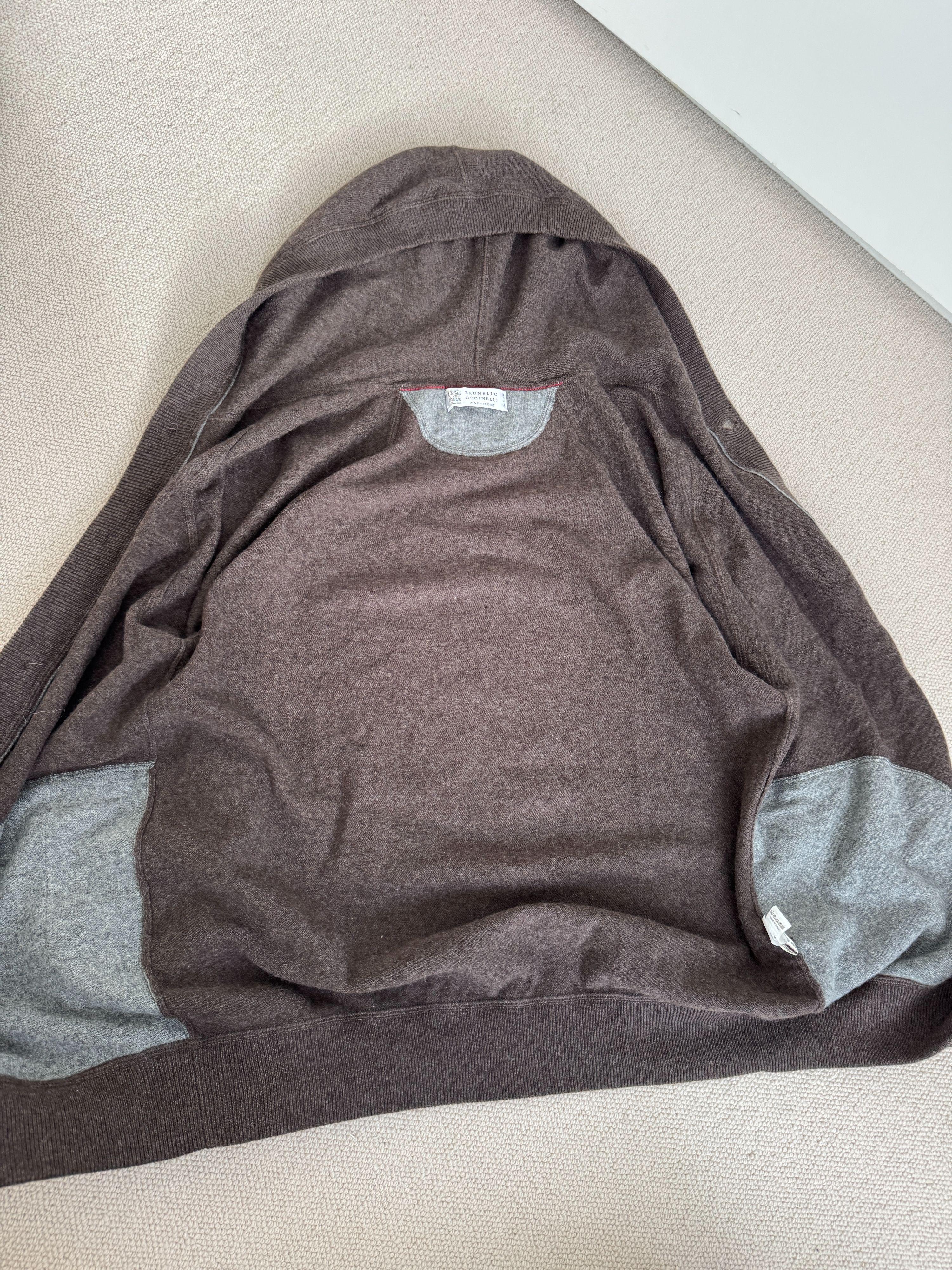 Brunello Cucinelli Hooded Cashmere Sweater/Cardigan