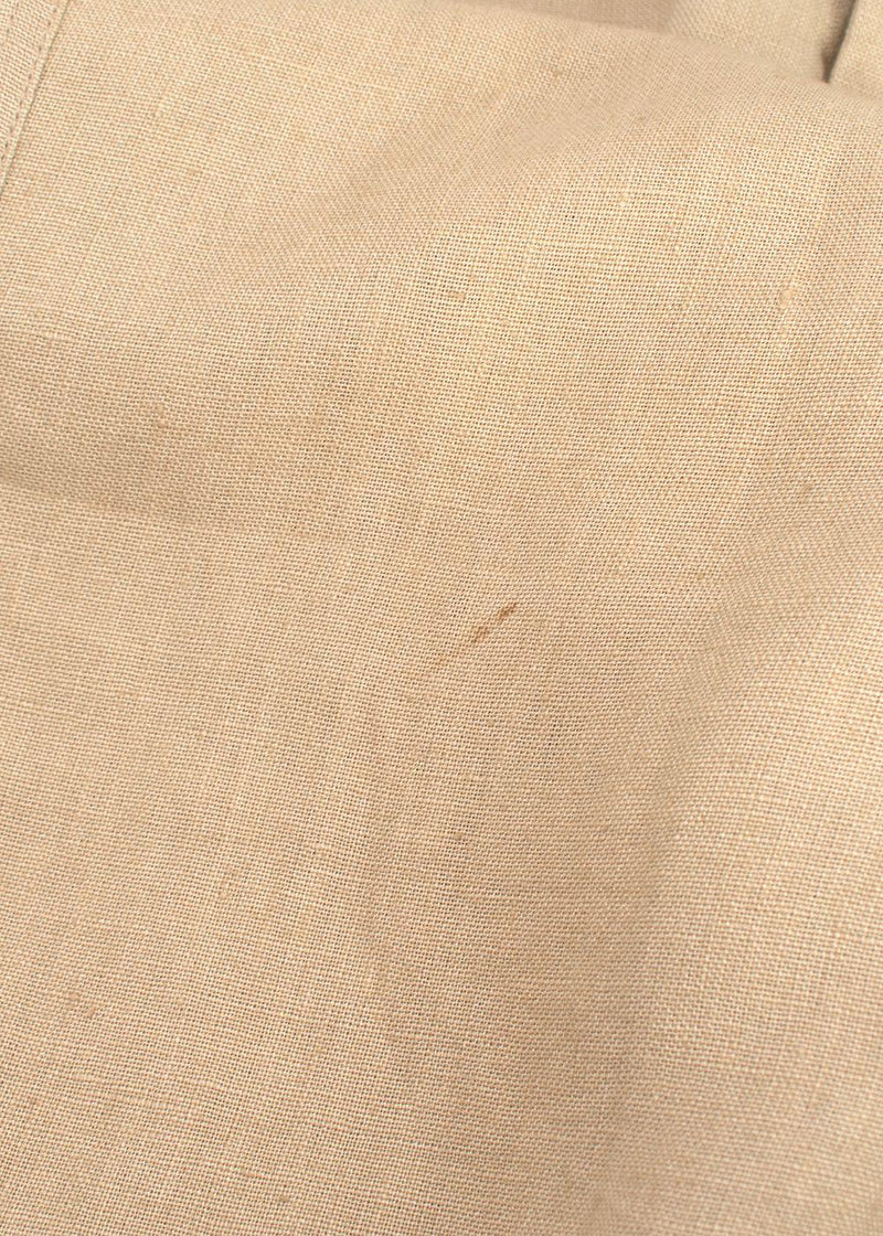 Loewe Beige Straight Leg Linen Trousers