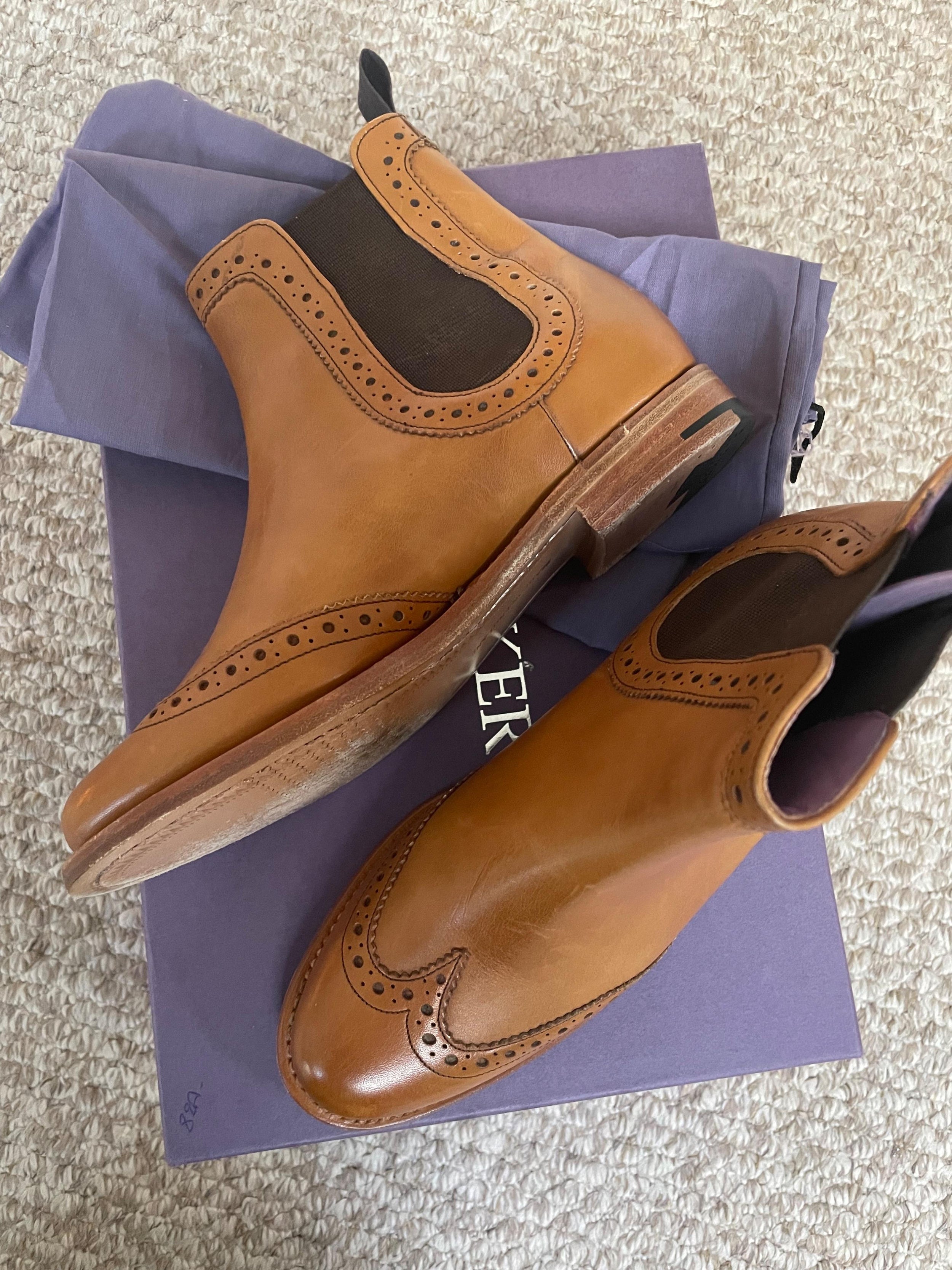 Sabrina Cedar Calf Ankle Boots