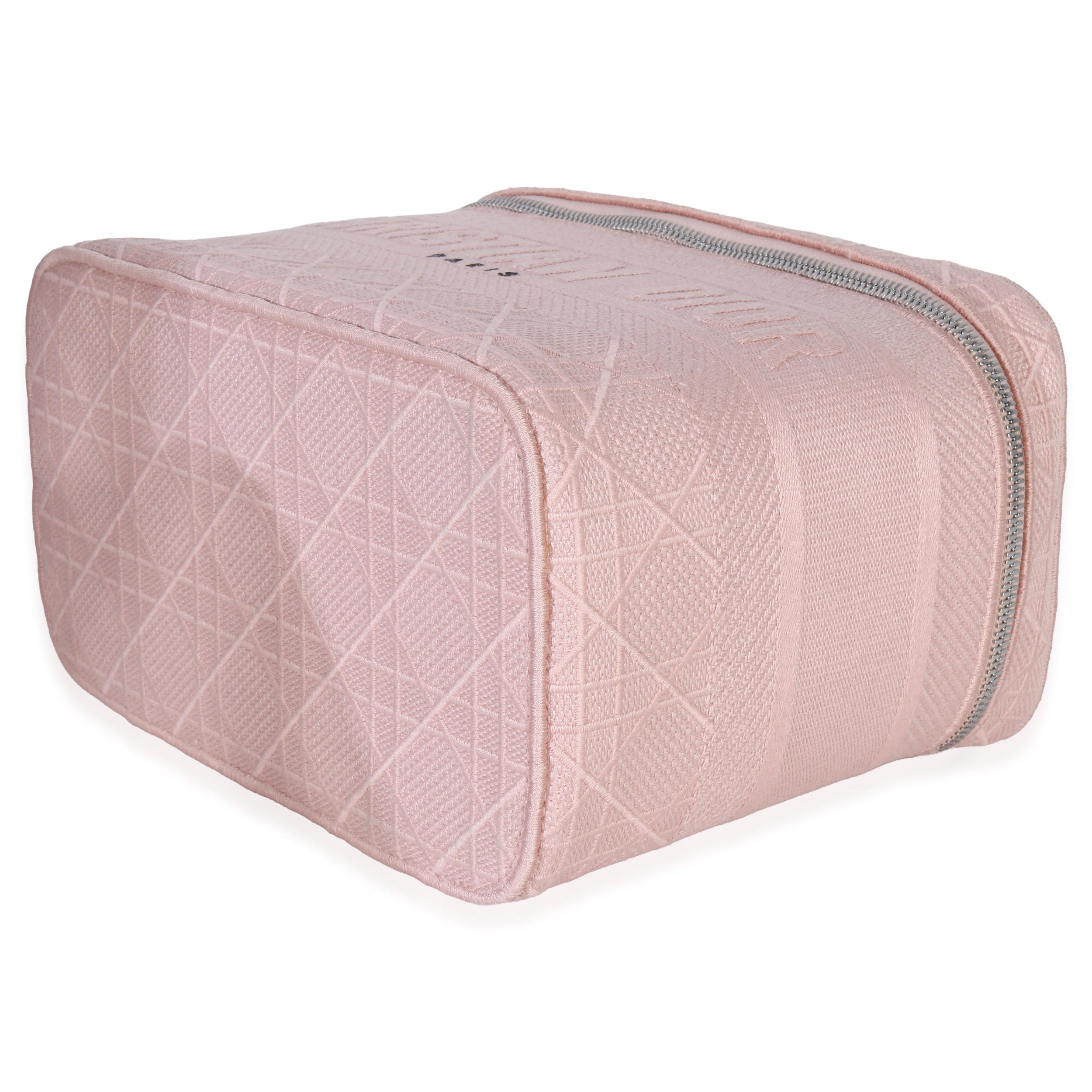 Dior Canvas Embroidered Cannage DiorTravel Vanity Case