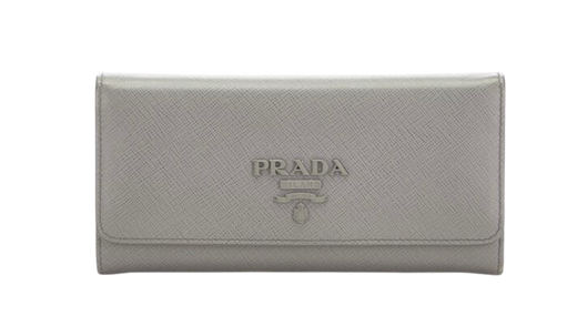 Grey Saffiano Continental Purse/Wallet