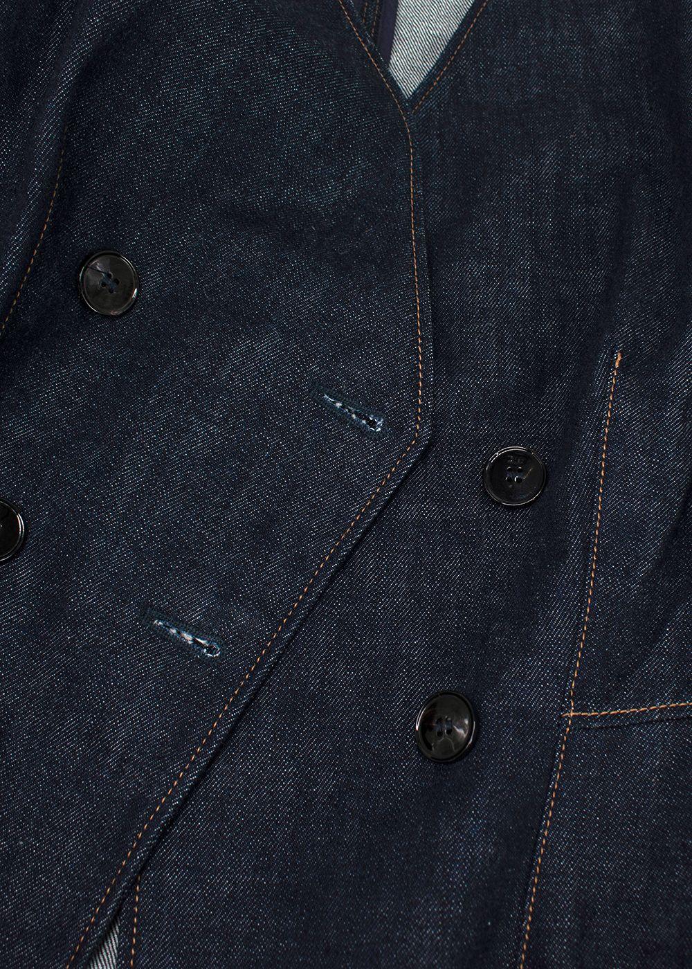 Dior Crystal Embroidered A-line Denim Dress