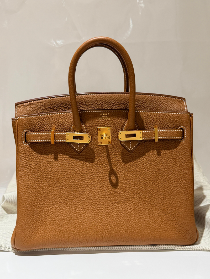 Hermes Gold Togo Birkin 25