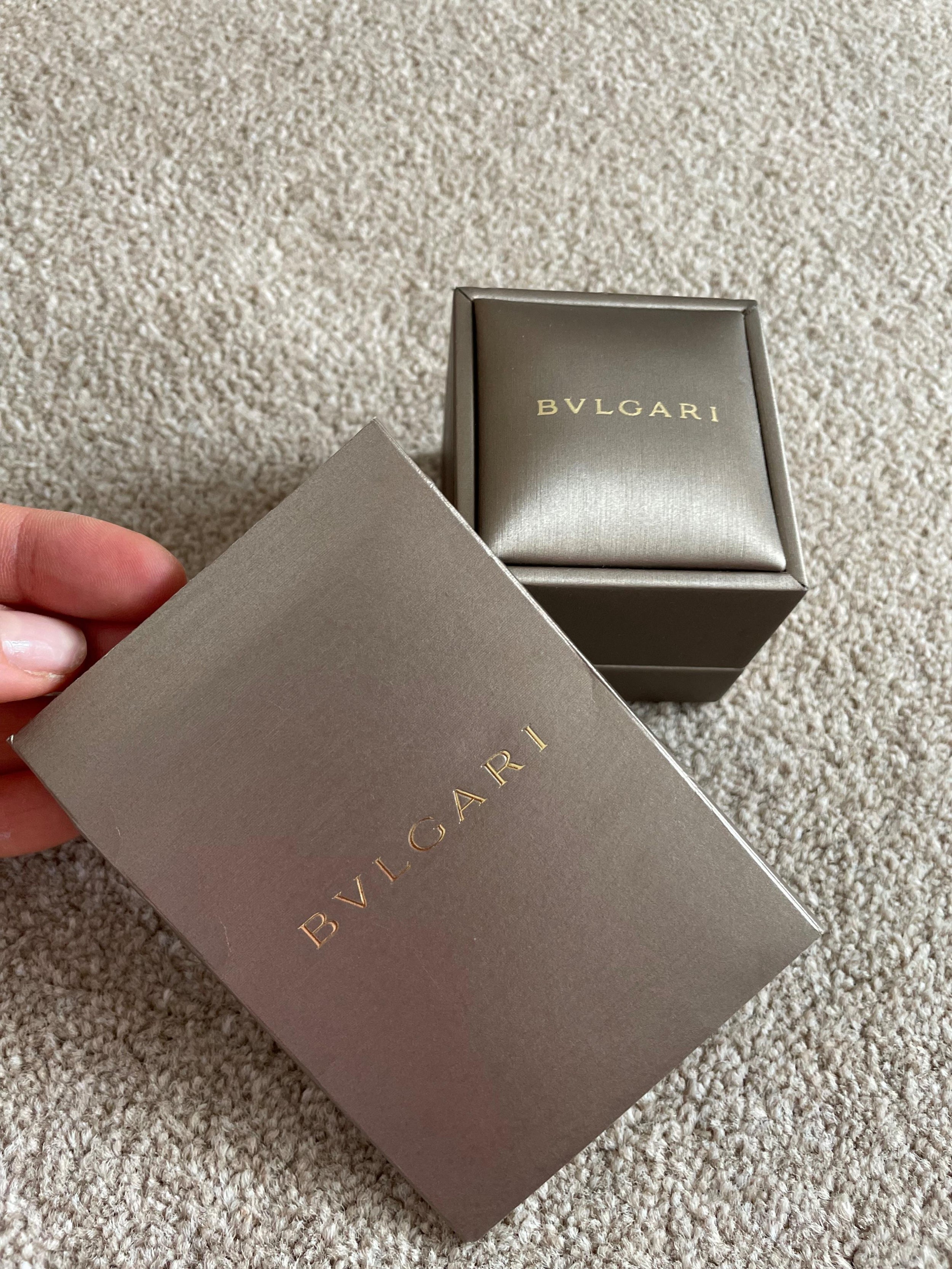Bvlgari 18K Yellow Gold Allegra 2 Band Multi Gem Ring