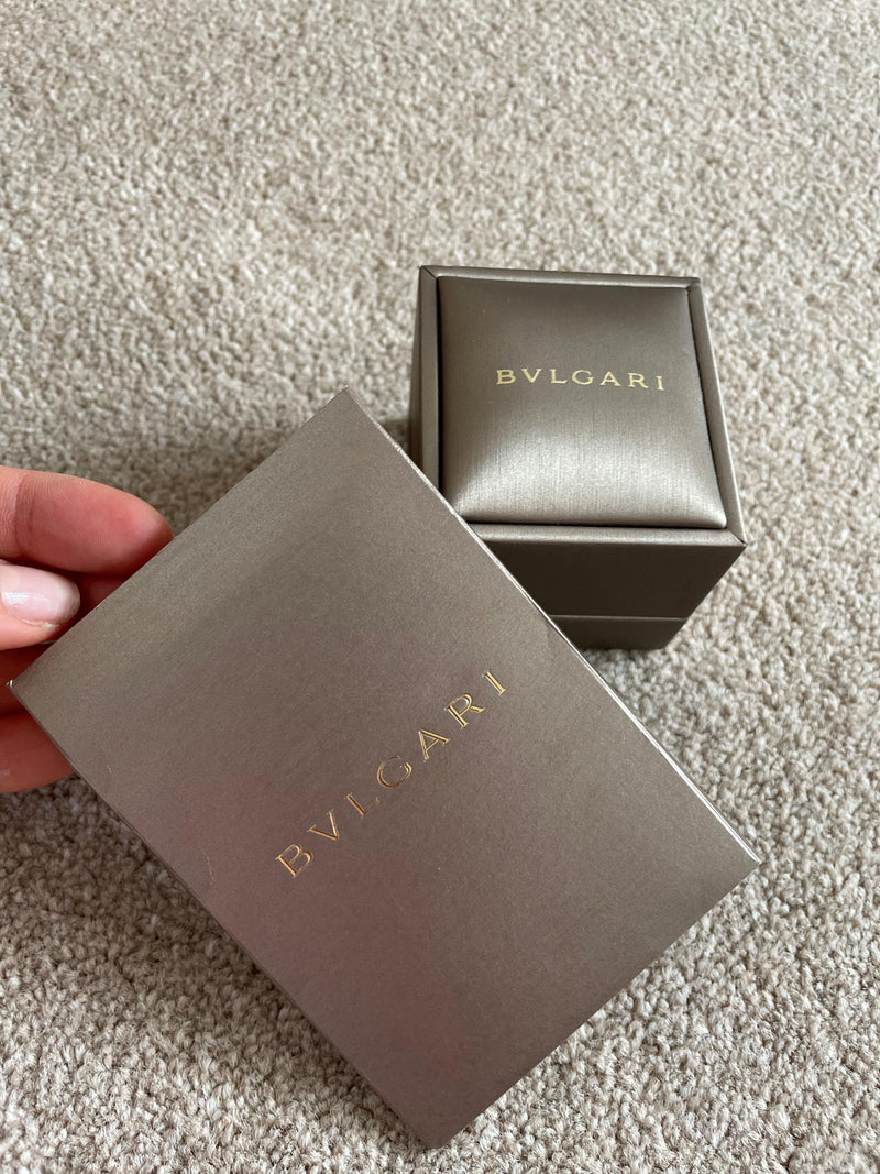 Bvlgari 18K Yellow Gold Allegra 2 Band Multi Gem Ring