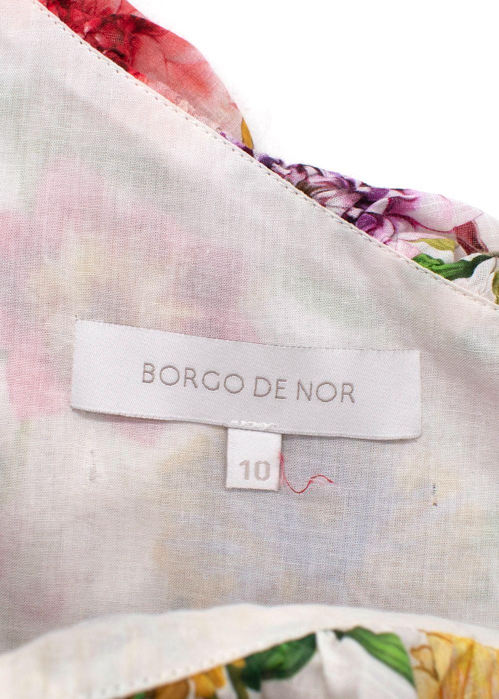 Borgo De Nor Petra Floral One Shoulder Dress