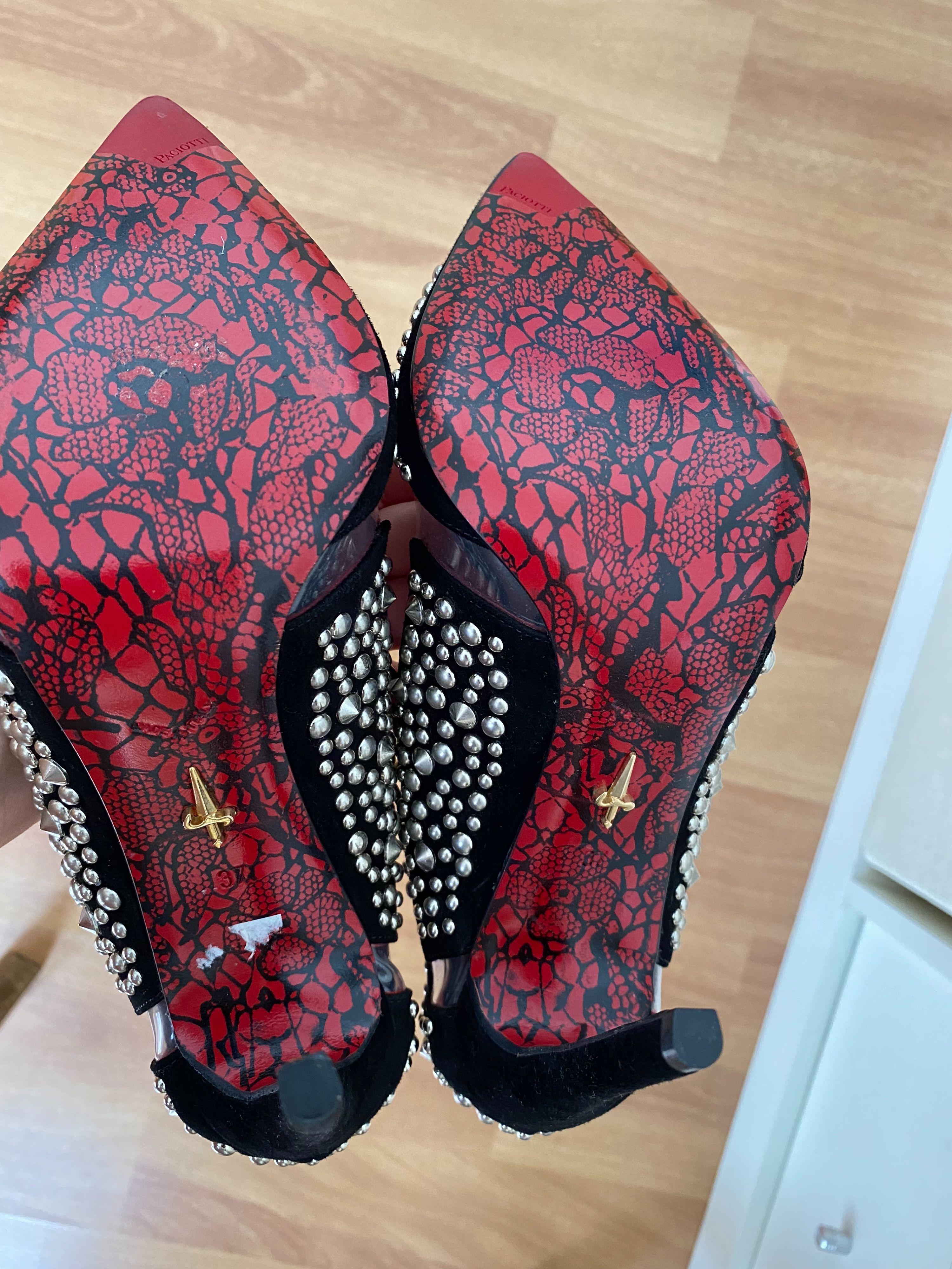 Suede Studded Pumps