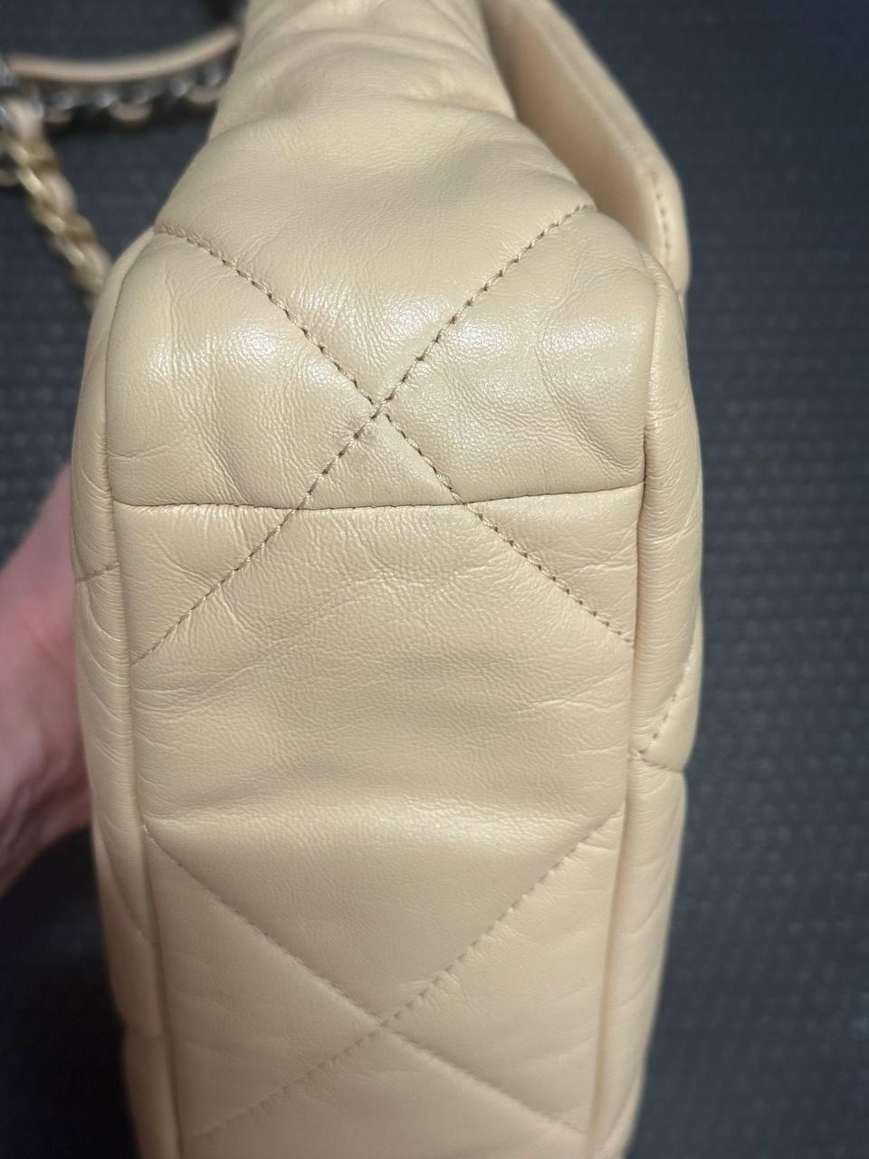 Chanel Beige Medium 19 Flap Bag