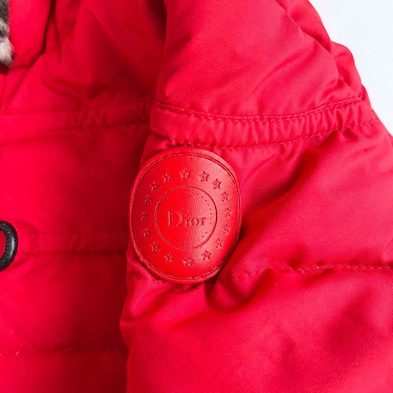 Dior 12-18 Months Red Down Puffer Coat