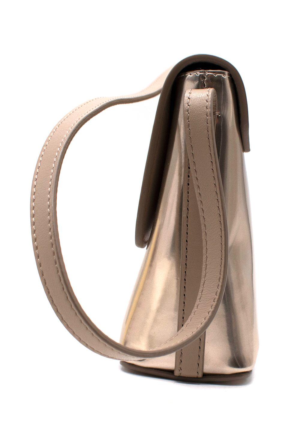 Brunello Cucinelli Bronze Metallic Shoulder Bag