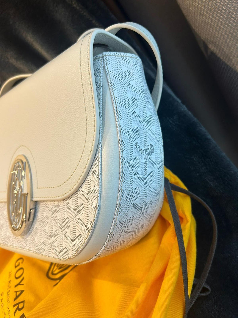 White Canvas & Chevroches Calfskin Yellow Tavenay Suede