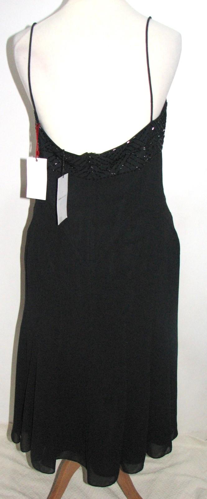 Amanda Wakeley black chiffon cocktail dress
