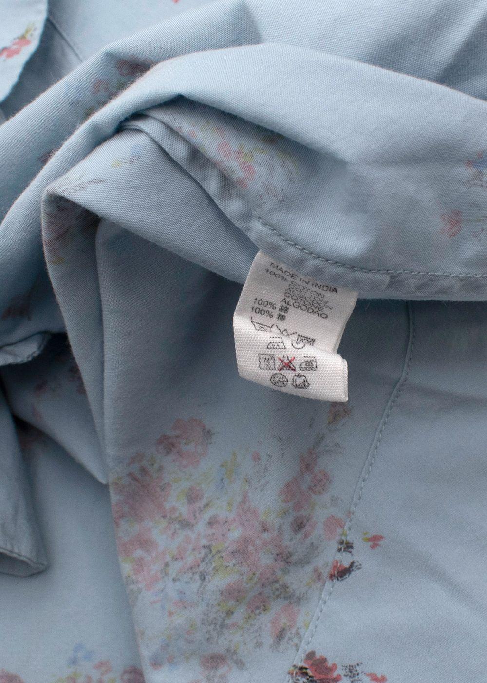 Bonpoint Kids Blue Floral Print Dress 8yrs