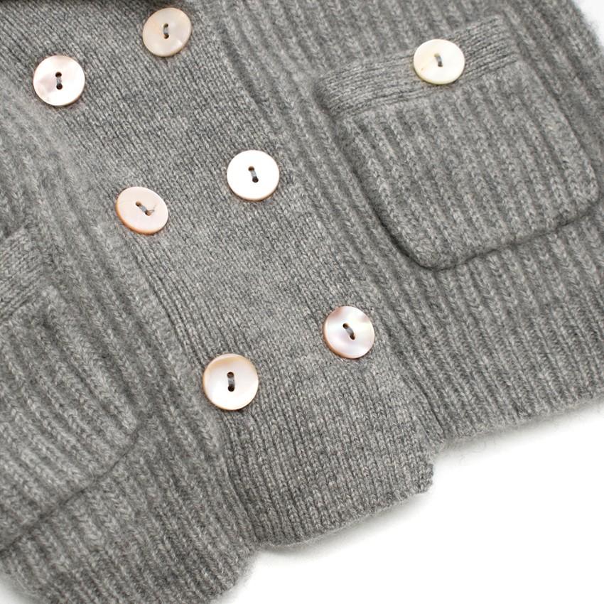 Oscar Et Valentine 9M Grey Shawl Knit Cardigan
