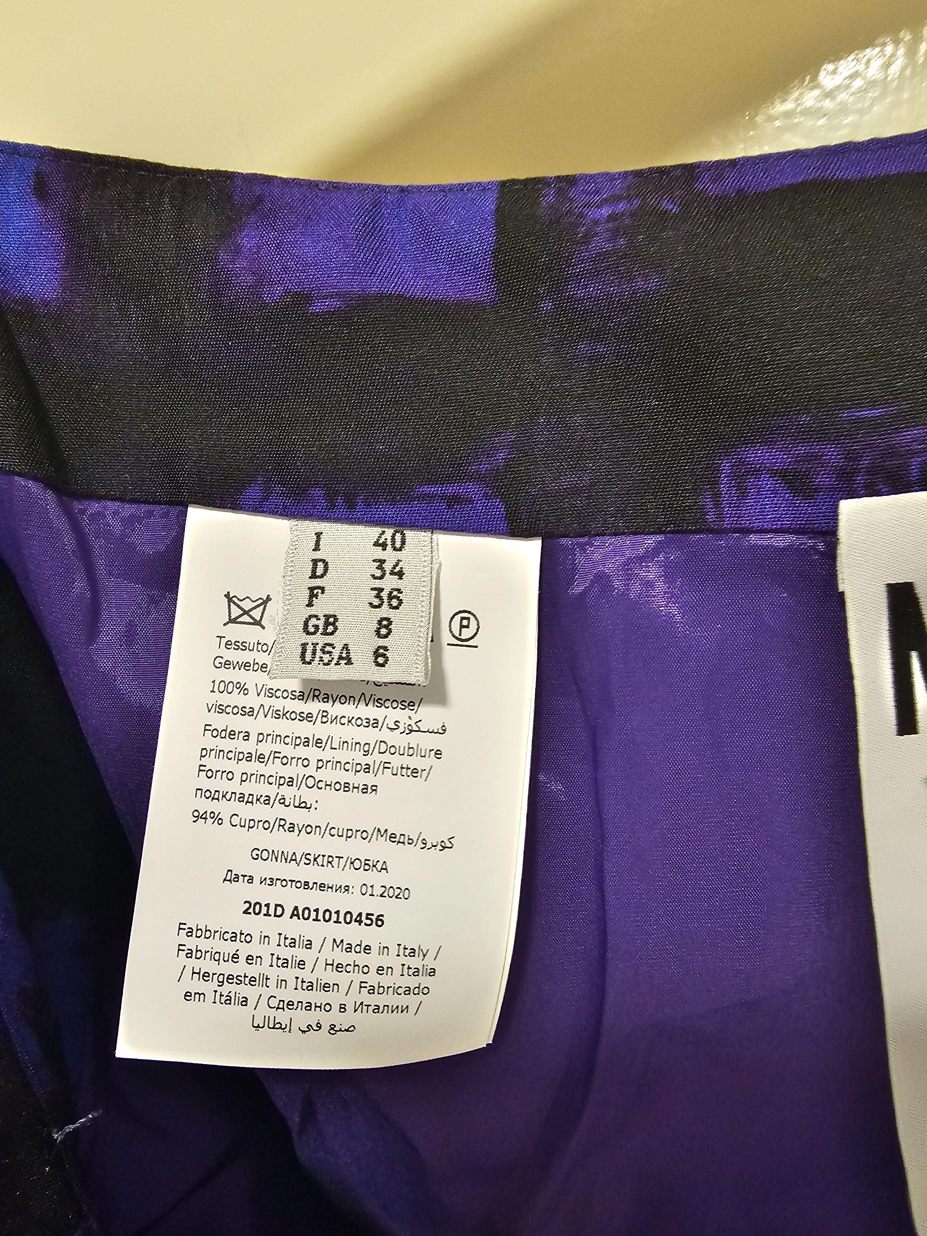 Purple Bow Detail Mini Skirt