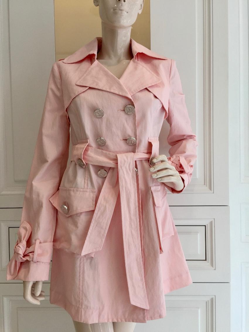 Blumarine Pink Trench Coat