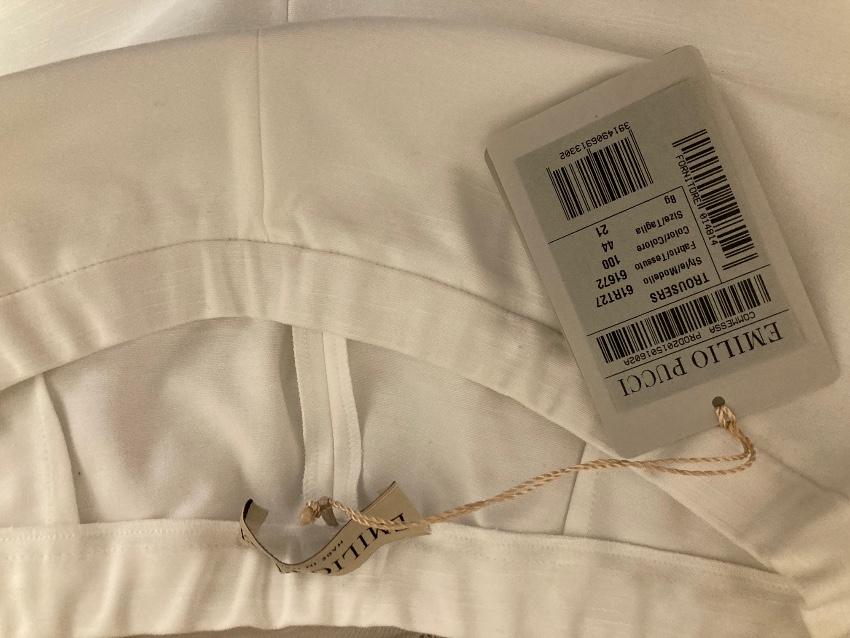 Emilio Pucci White Flared Leg Pants