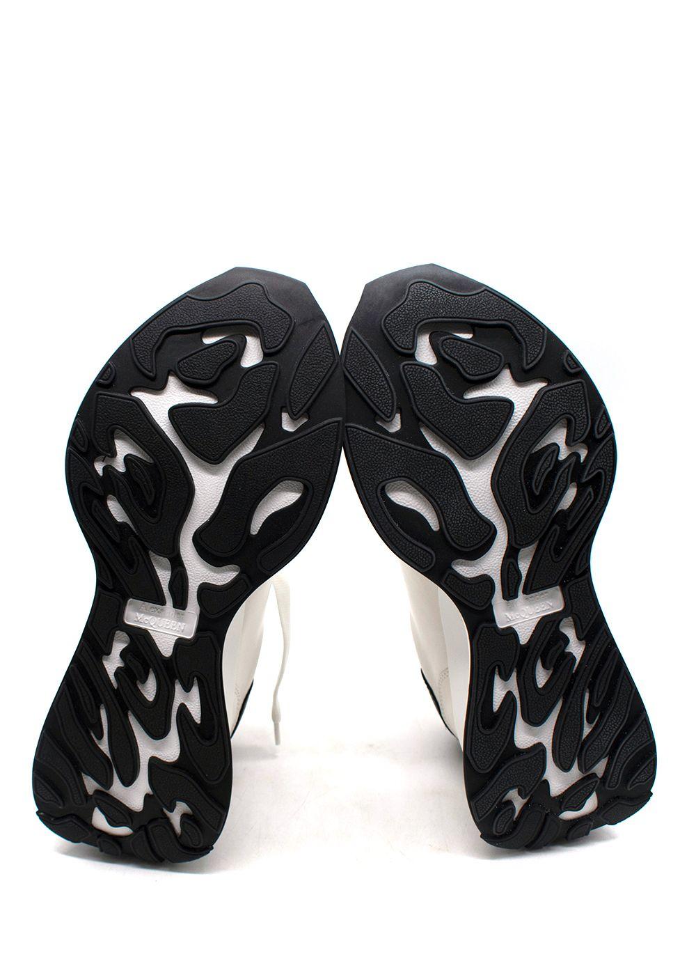Alexander McQueen White Sprint Runner Nappa Leather Trainers