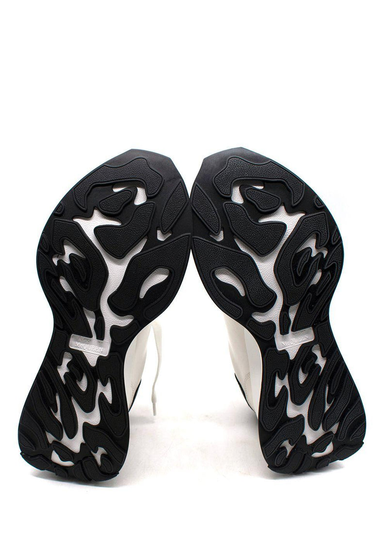 Alexander McQueen White Sprint Runner Nappa Leather Trainers