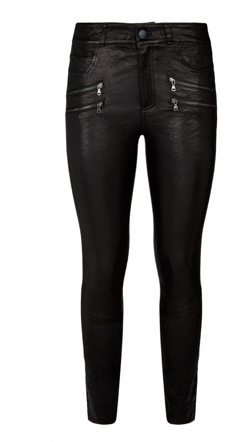 Edgemont Ankle Skinny Leather Trousers