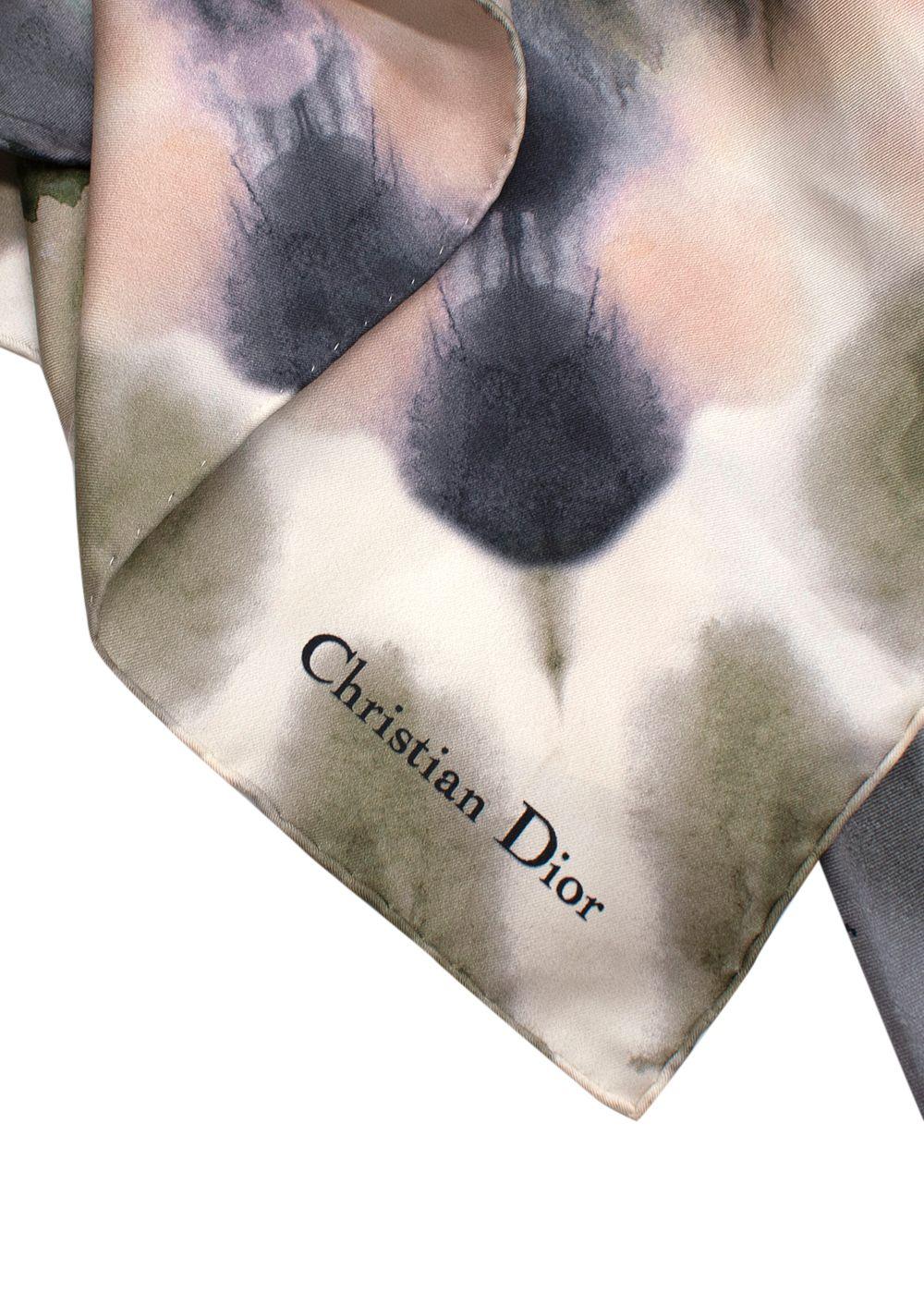 Dior Silk Smock Dress with 3/4 Sleeves