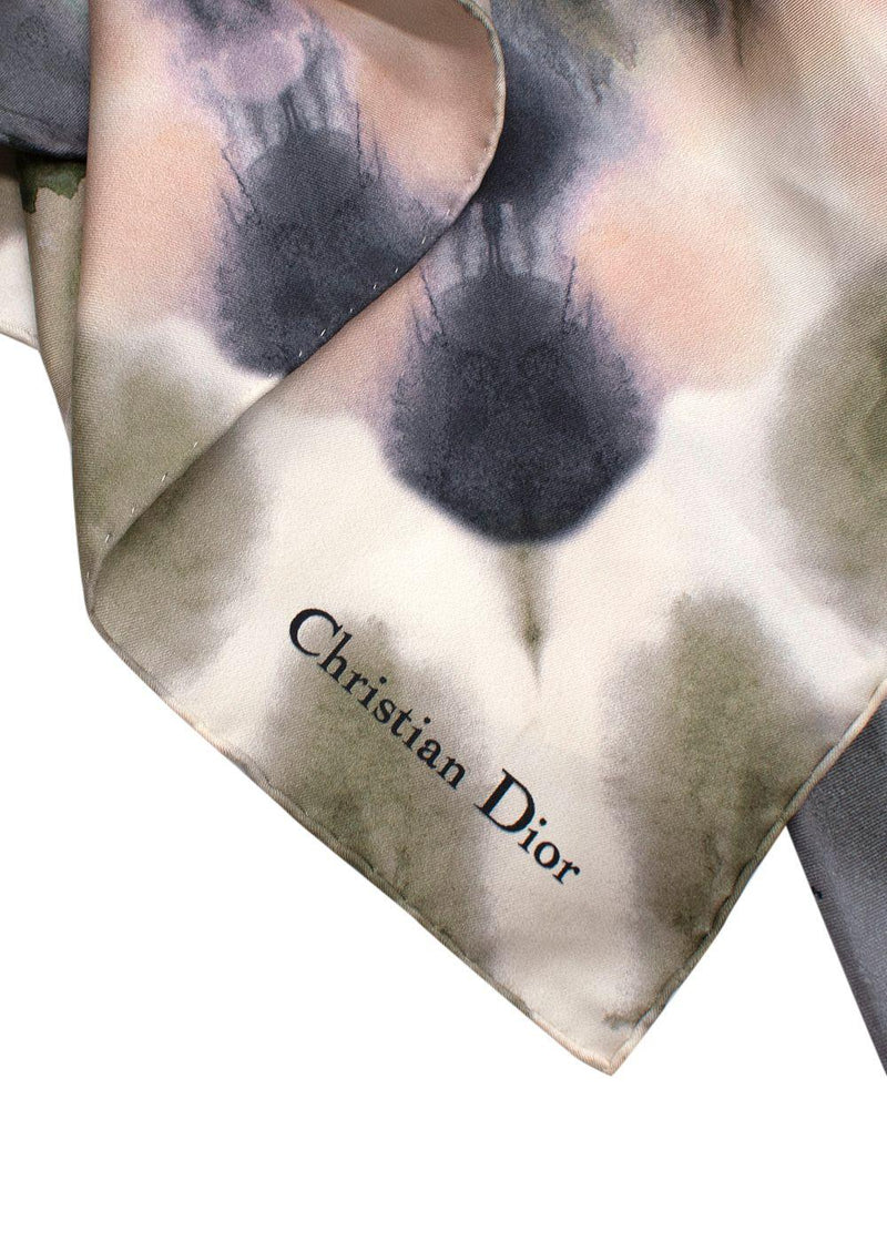 Dior Silk Smock Dress with 3/4 Sleeves