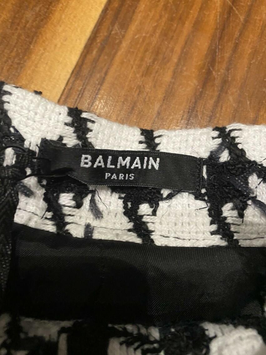 Balmain Houndstooth Jacquard Shorts